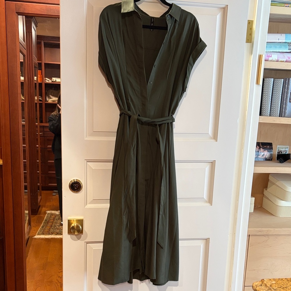 Mango Olive Green dress
